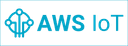 Logo of AWS IoT cloud services for internet-connected devices